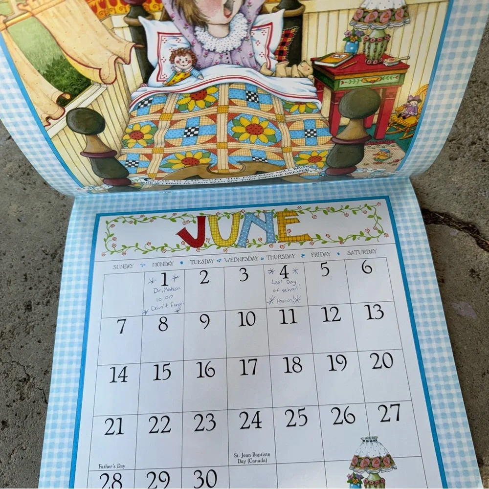 Mary Engelbreit 1992 Calendar Count Your Blessings‎